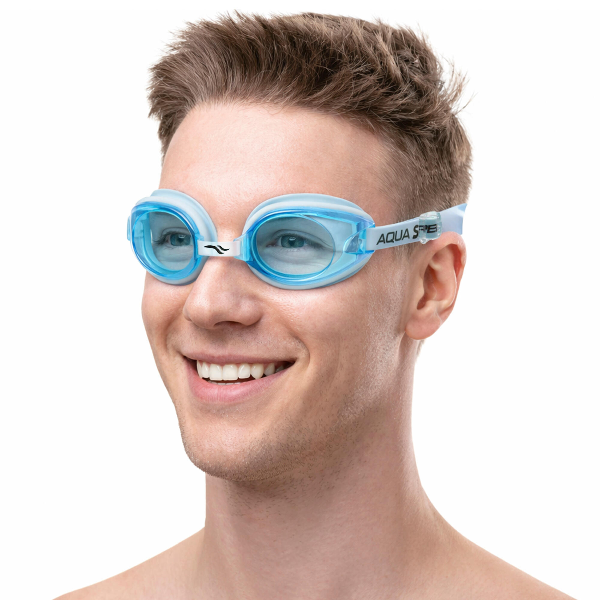 Aqua Speed - Herren Schwimmbrille Anti-Fog UV Schutz verstellbar 3/3