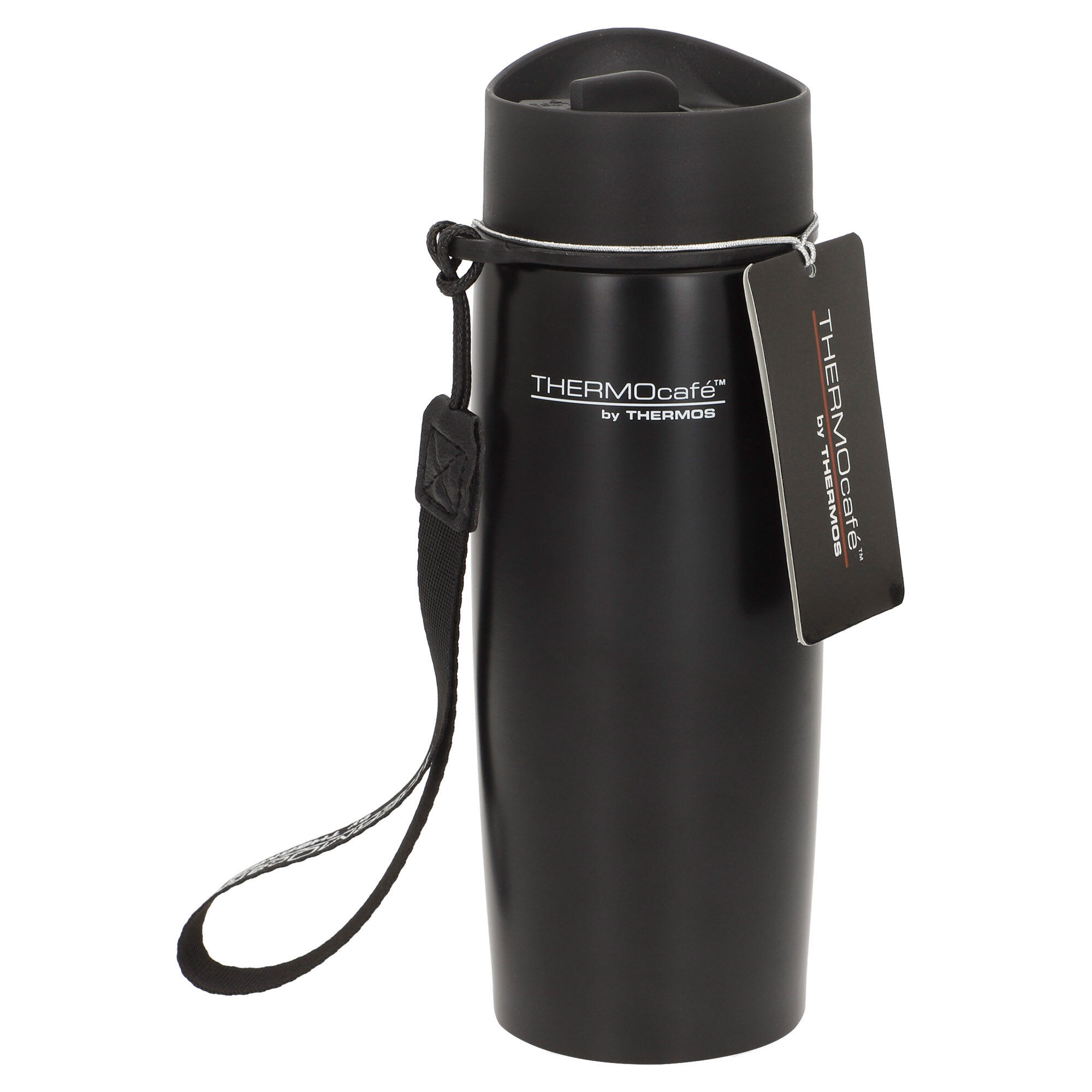 Termo acero inoxidable 350 ml base antideslizante con correa transporte 7/7