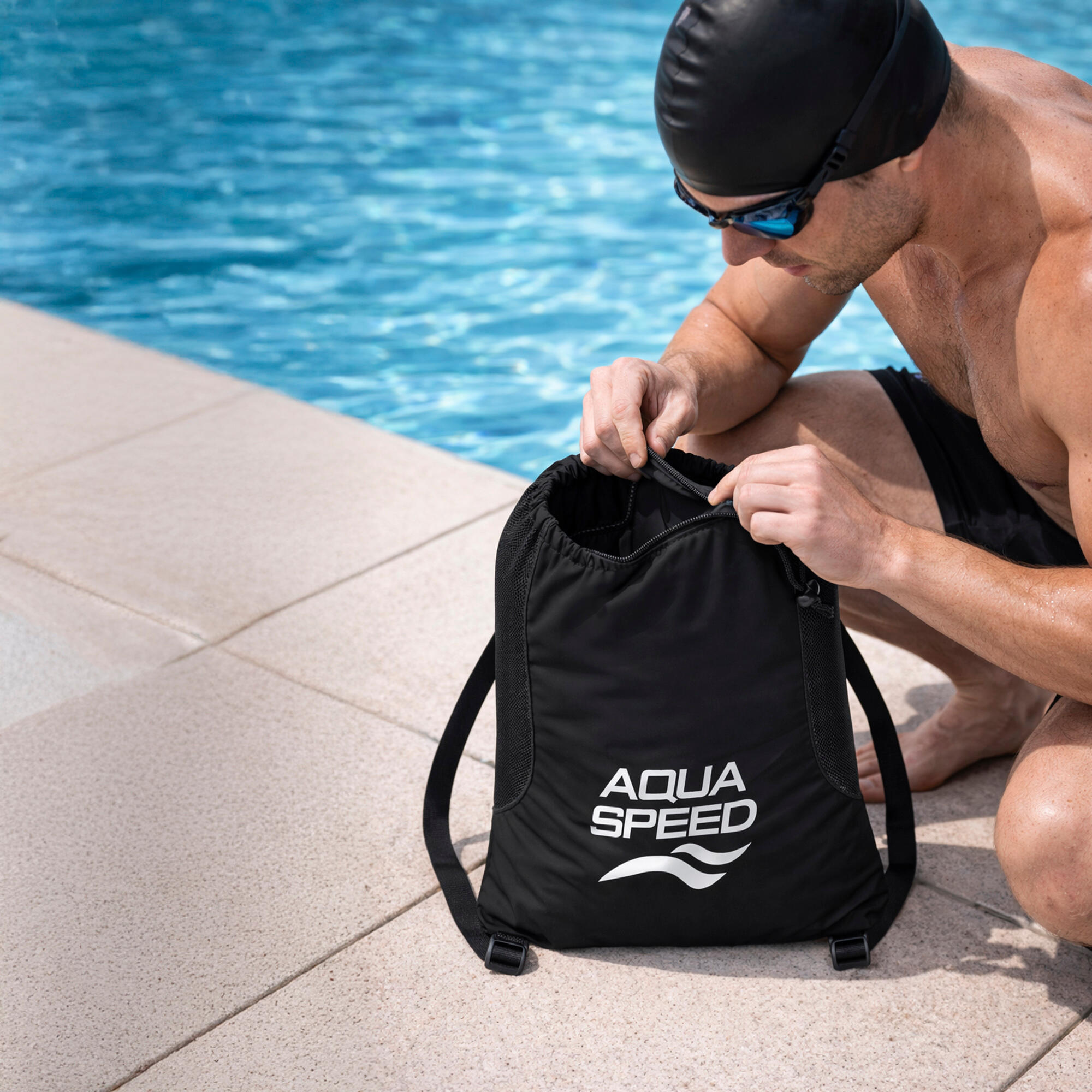 Worek na sprzęt plecak Aqua Speed Mesh Backpack 4/4