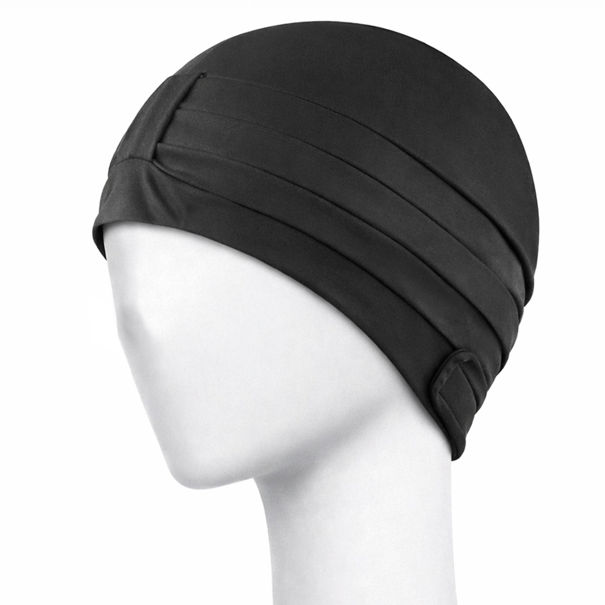 Aqua Speed - Damen Stoff Badekappe Turban Stil bequem Schwimmkappe 2/4