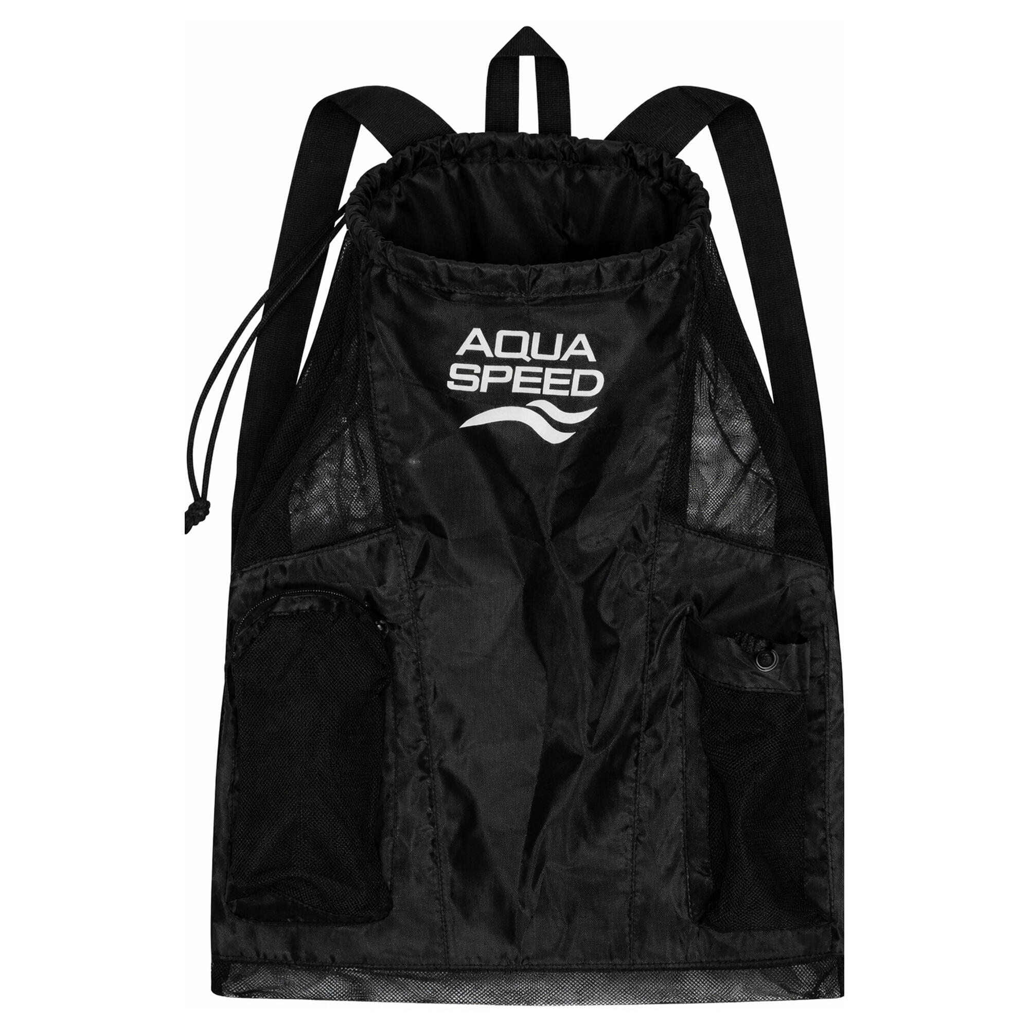 Aqua Speed - Große Schwimm Mesh Tasche Pool Ausrüstung Netzbeutel 2/4