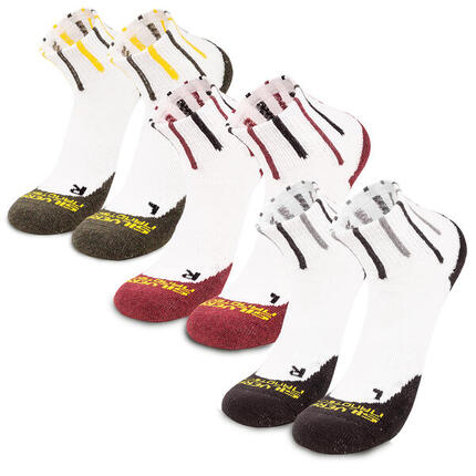 3 Paar Baumwolle Laufsocken, Damen Herren, Polsterung Sportsocken Laufen Tennis