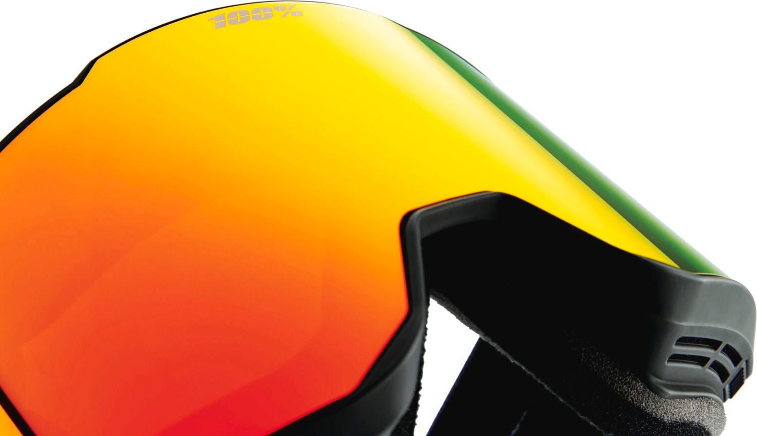 SNOWCRAFT XL HiPER Goggle Black/Red - Mirror Red Lens 3/4