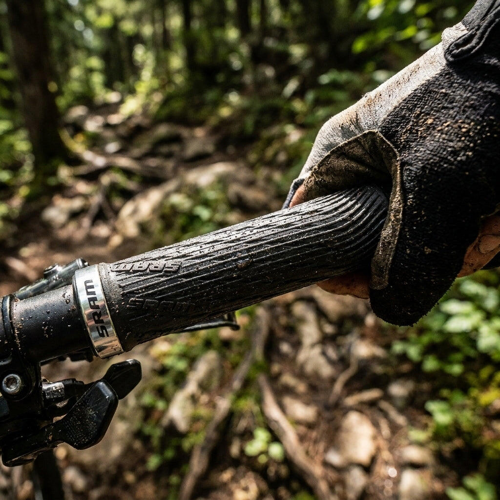 Griffe Sram Xx1 Lockrings Et Grips 100 Et 120Mm Silver 2/2