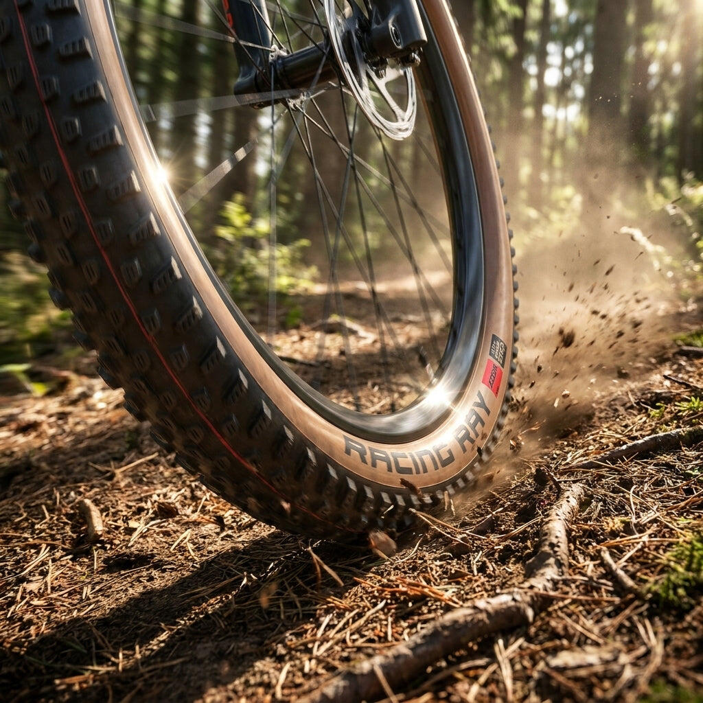 Schwalbe band Racing Ray 29x2.25" 57-622 zwart/bruin TLE HS489 opvouwbaar 2/7