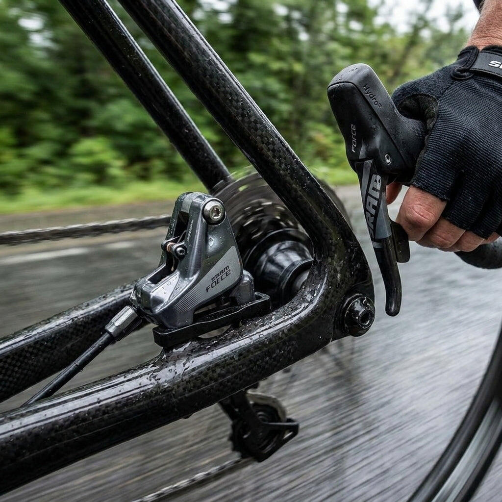 SRAM Force 22/CX1 freno a disco idraulico con shifter, montaggio Flat Mount 2/2