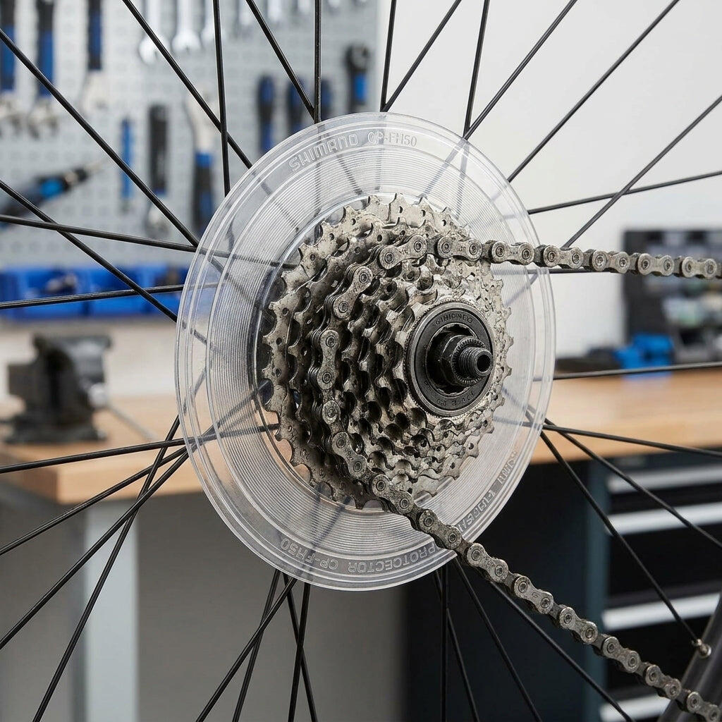 Shimano CP-FH50 Anello Protezione Raggi 36h 3 perni, Trasparente 2/3
