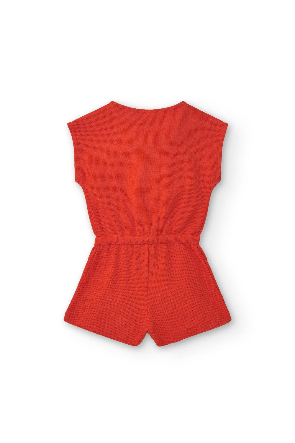 macacão curto vermelho para menina 2/4