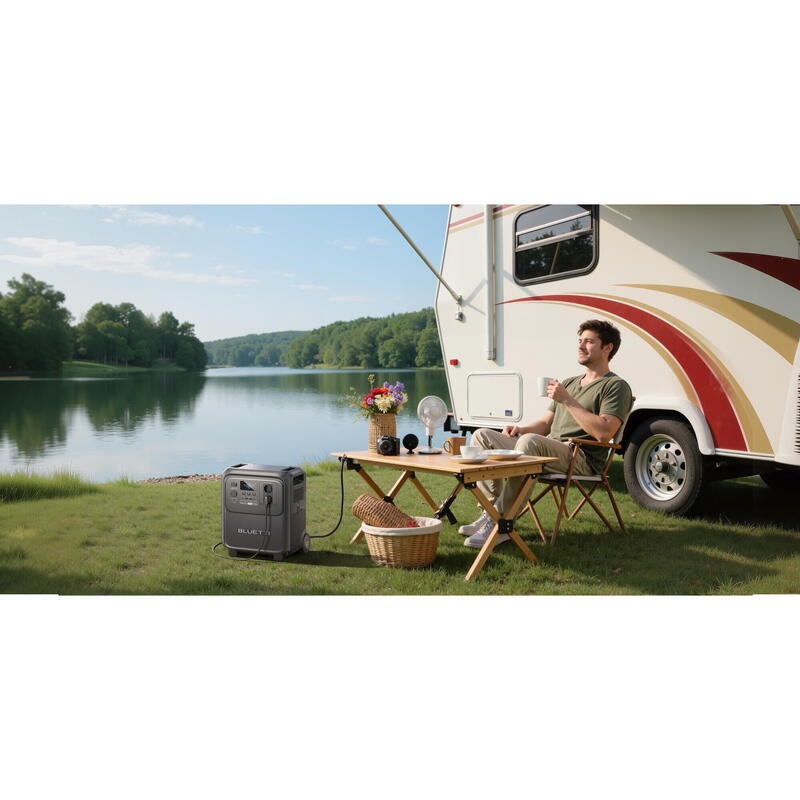 Nabíjecí stanice Powerbanky BLUETTI Elite 320 Kit se solárním panelem 500 W