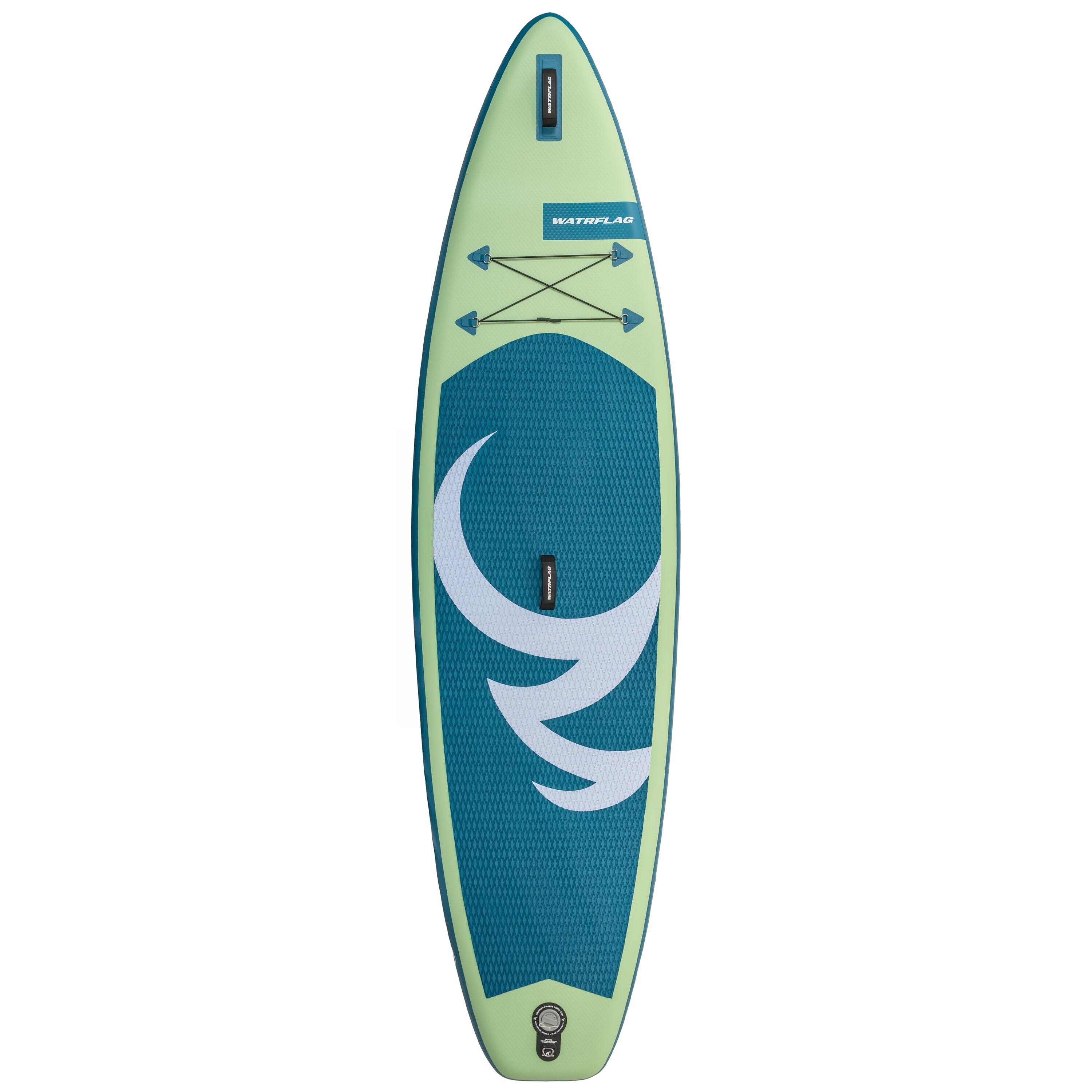 SUP Premium WATRFLAG Spinner Green 10'2" ALLROUND + Bag Pack 3/7