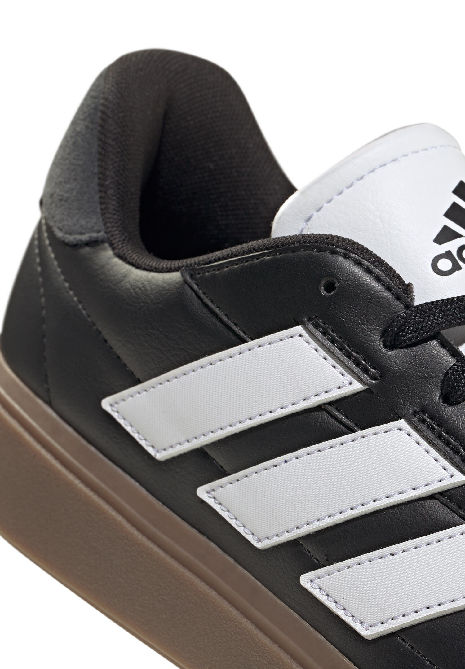 Adidas Herren Courtblock Sneaker, JQ8214, Black White Carbon 6/15