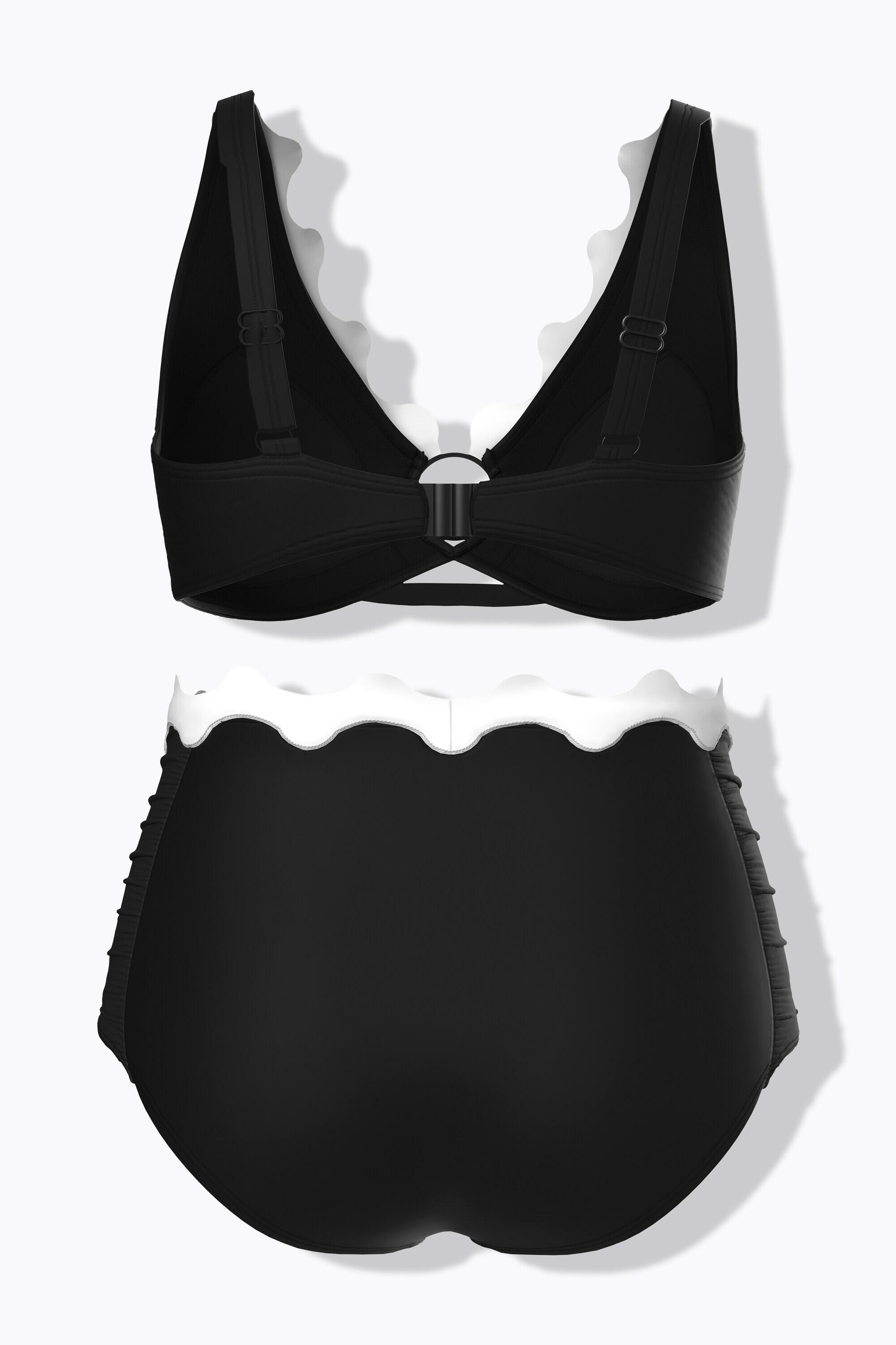 Dames Bikini golvende randen zachte cups verstelbare bandjes gerecycled 7/7