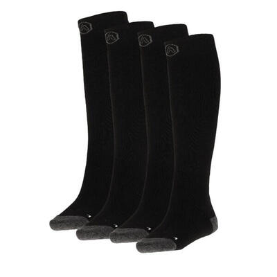 Skisokken unisex - badstof zool - maat 35 t/m 48 - 4-pack - voordeelpakket