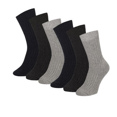 Apollo (sports) - noorse wollen werksokken - multi color- maat 39/42 - 6-pack -