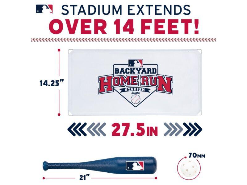 Franklin MLB Youth Backyard Home Run Stadium Baseball/Softball 3/5
