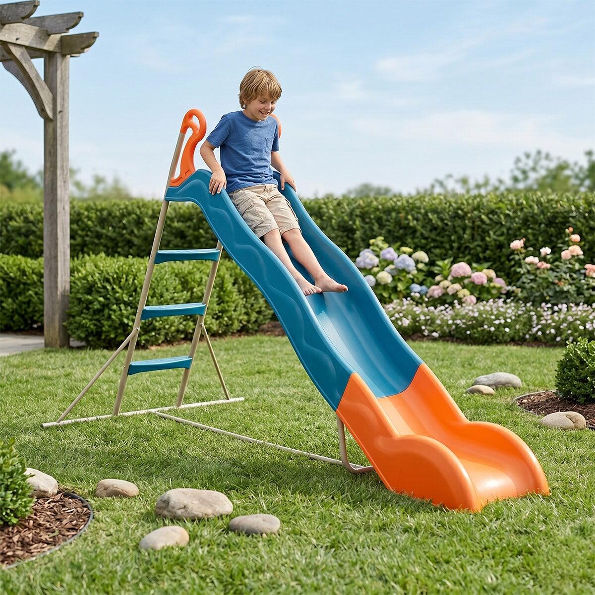 Toboggan LINOU Bleu-Orange TRIGANO 2,63 m. 3-12 ans. 2/7