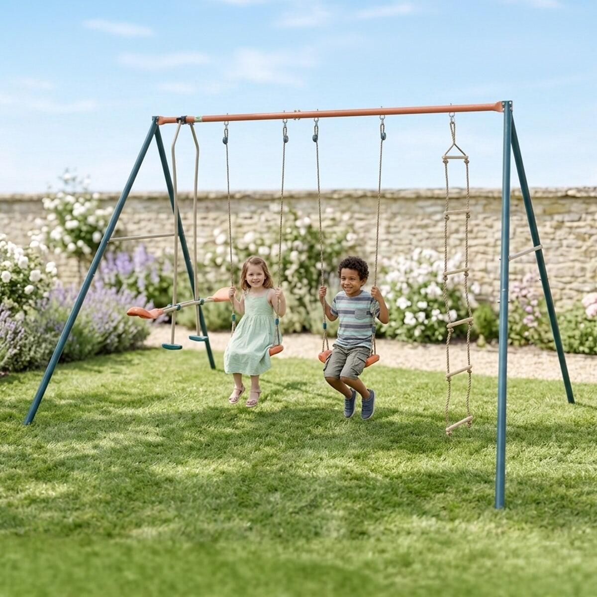 Portique métal 2,20 m Axion MAHO 5 Enfants 2/7