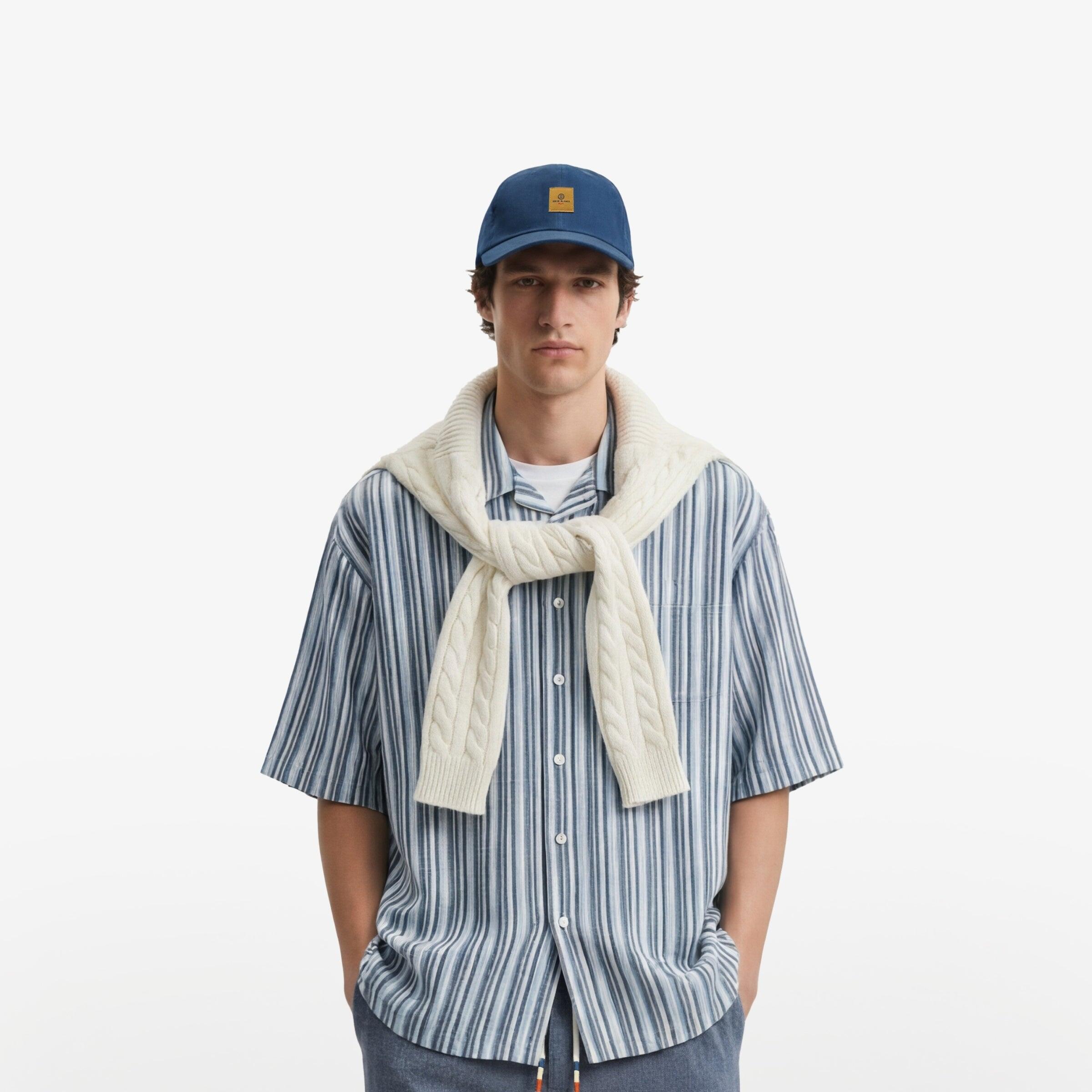 Gorra de béisbol de algodón azul opalino 2/4