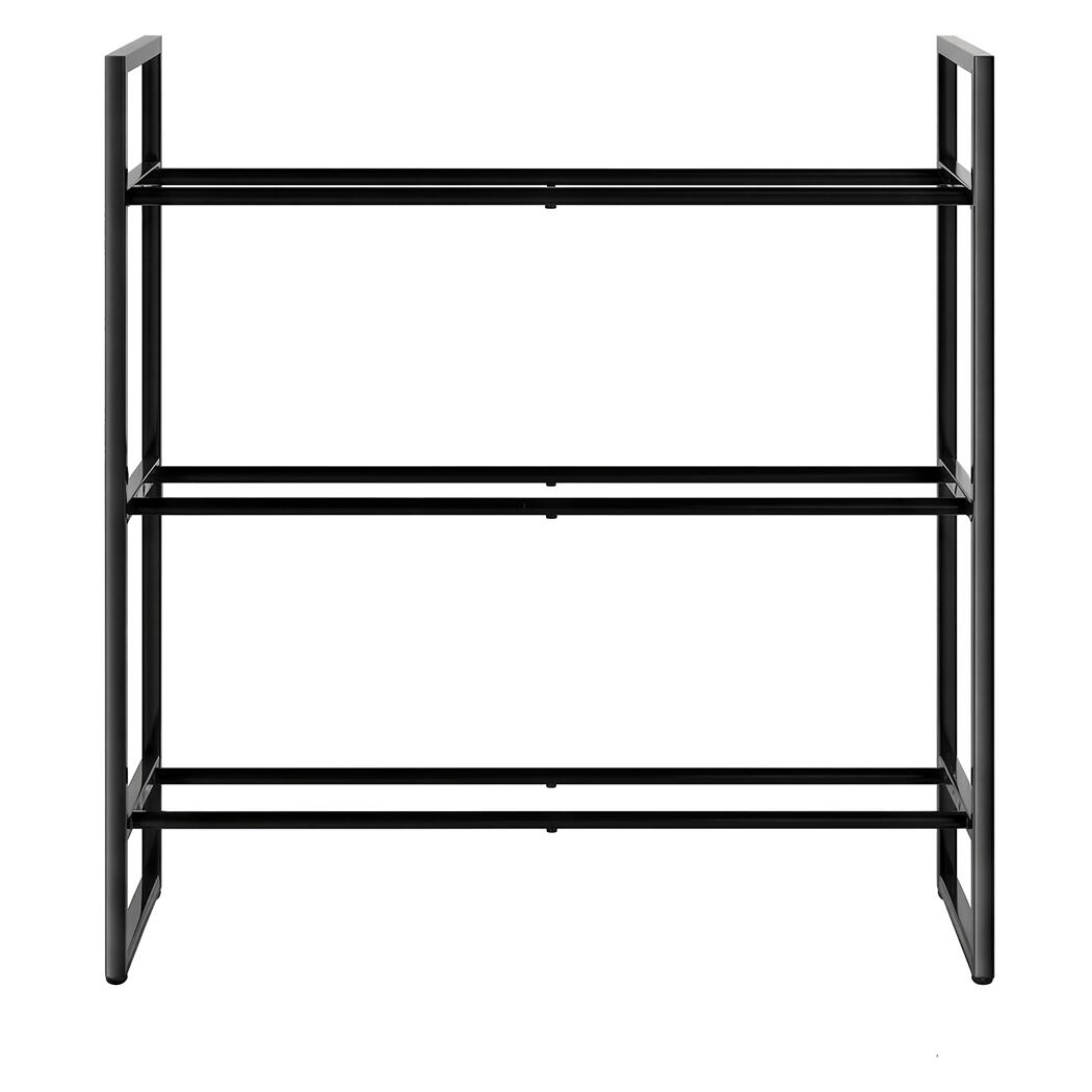 Centra Adjustable 3-Tier Dumbbell Rack - Black