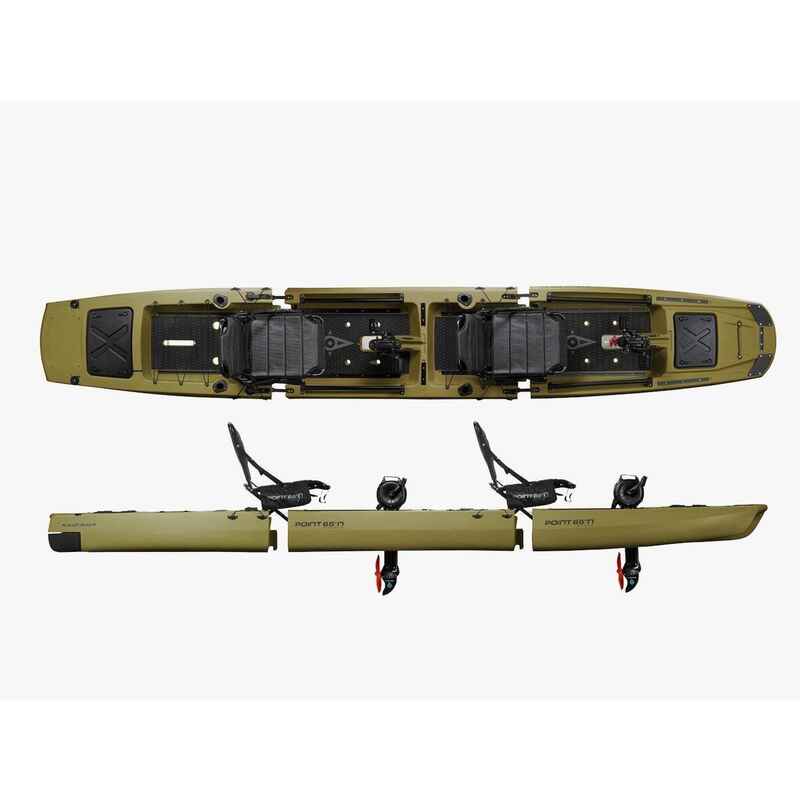 Modulares Angelkajak für zwei Personen Point 65°N kingfisher duo