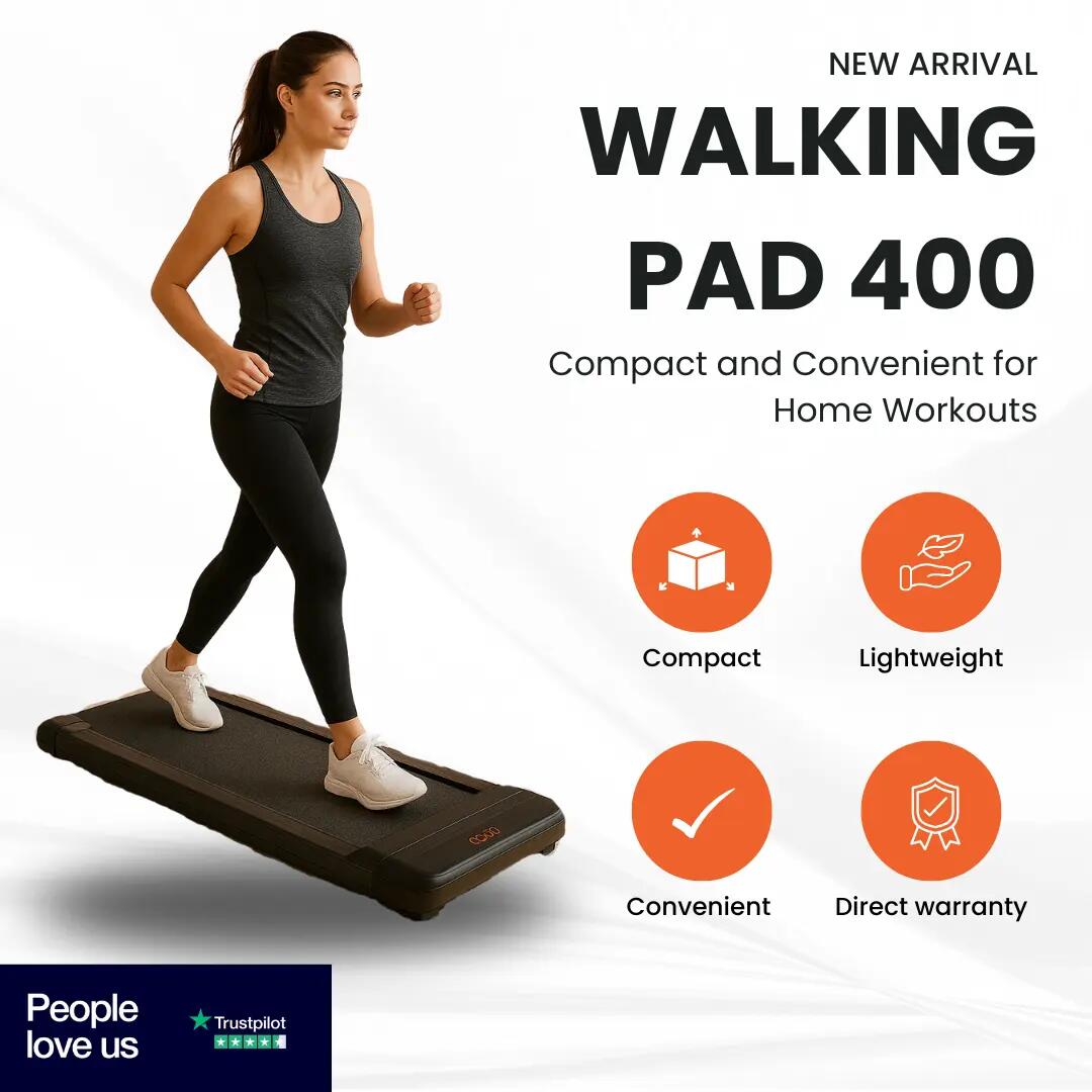ITM Fitness Walking Pad 400 | Ultra-Compact Under-Desk Treadmill 3/8