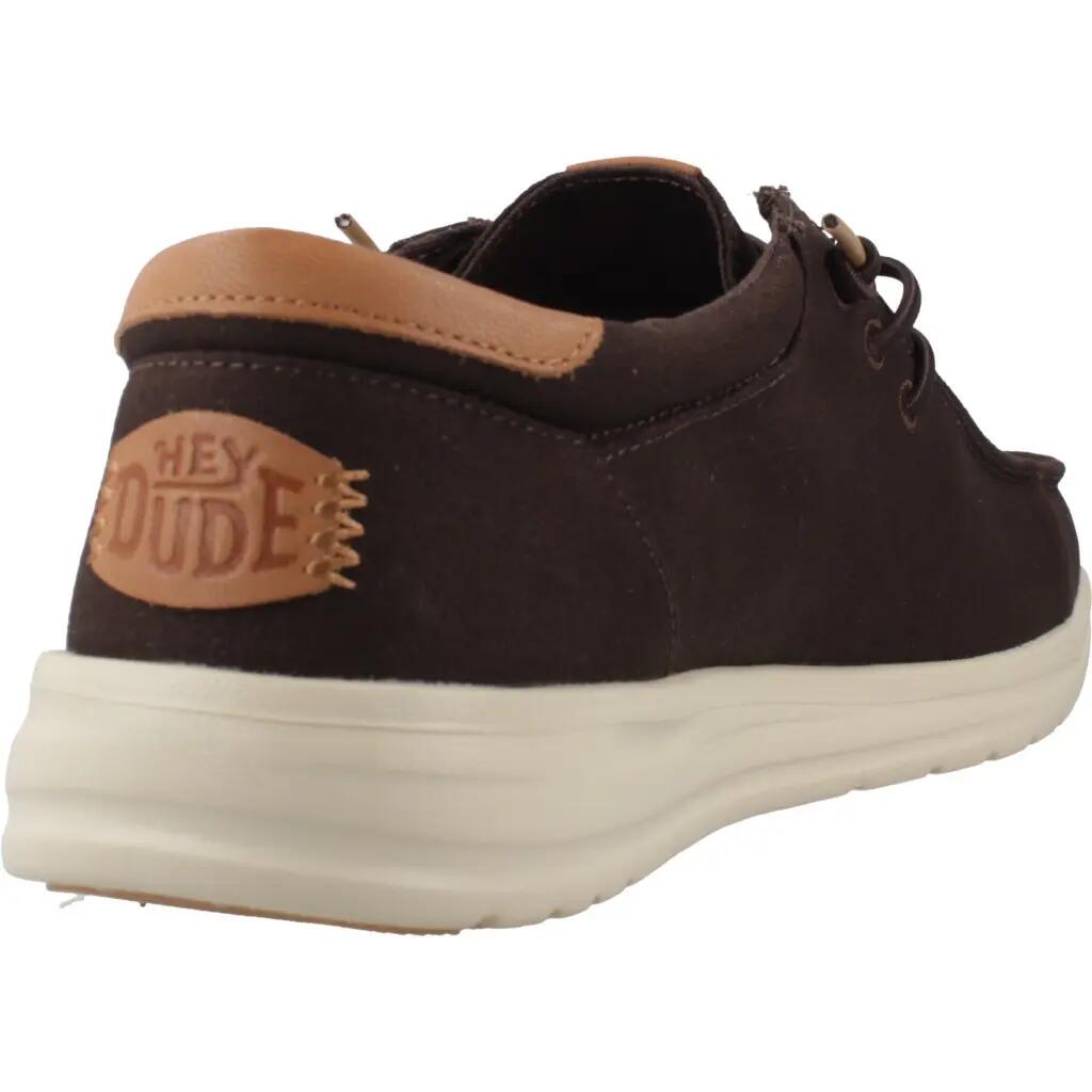 Buty HEY DUDE PAUL CANVAS Brązowy 3/5
