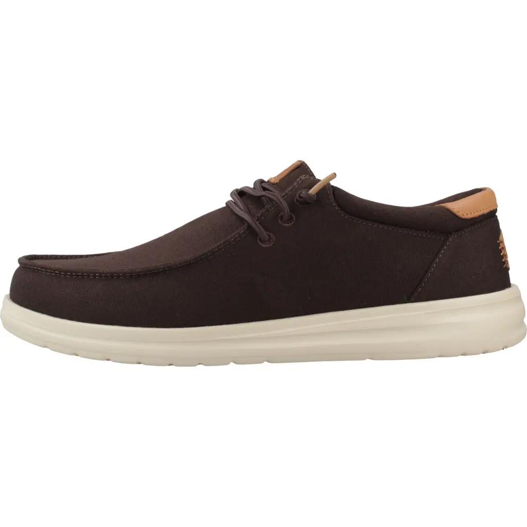 Buty HEY DUDE PAUL CANVAS Brązowy 2/5