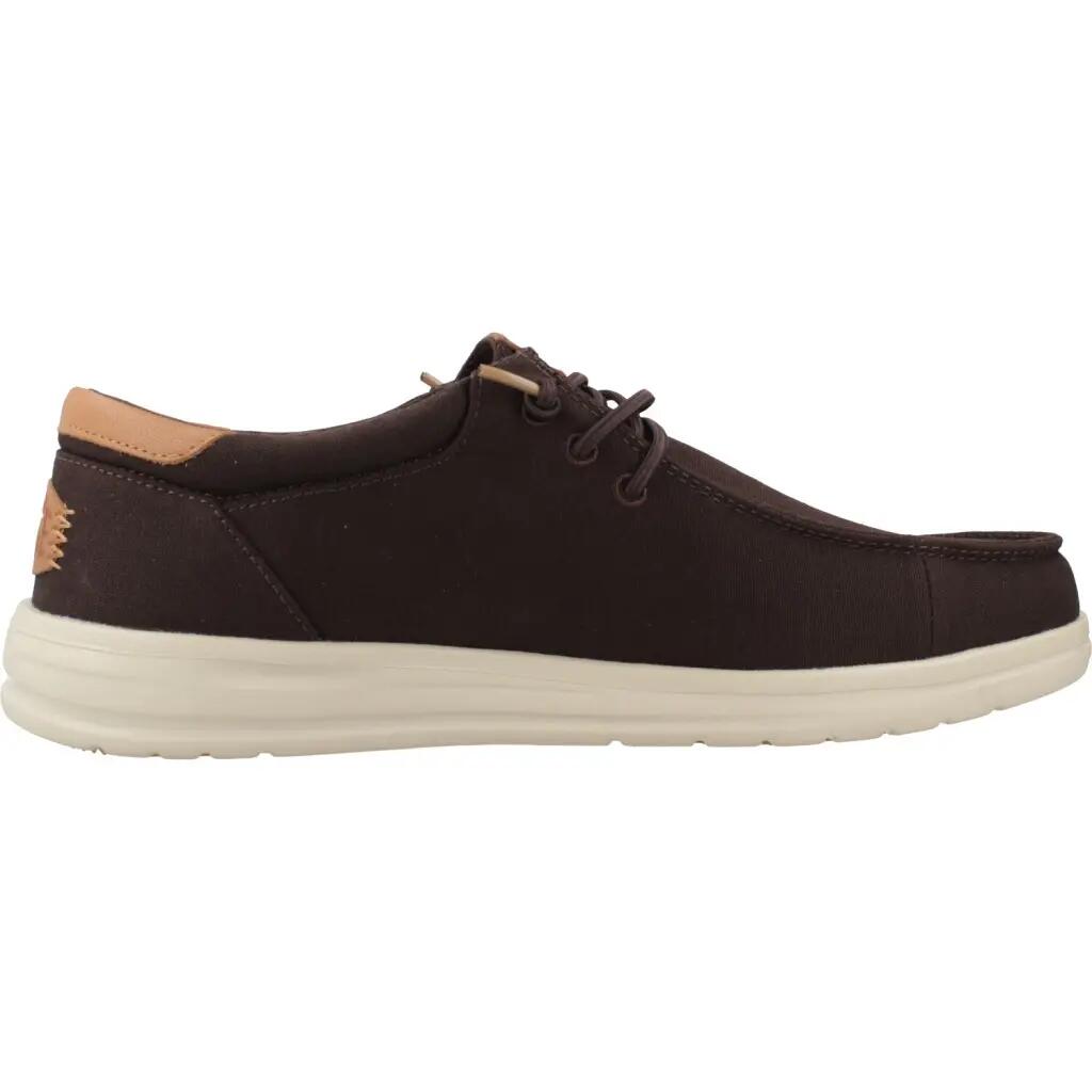 Buty HEY DUDE PAUL CANVAS Brązowy 4/5
