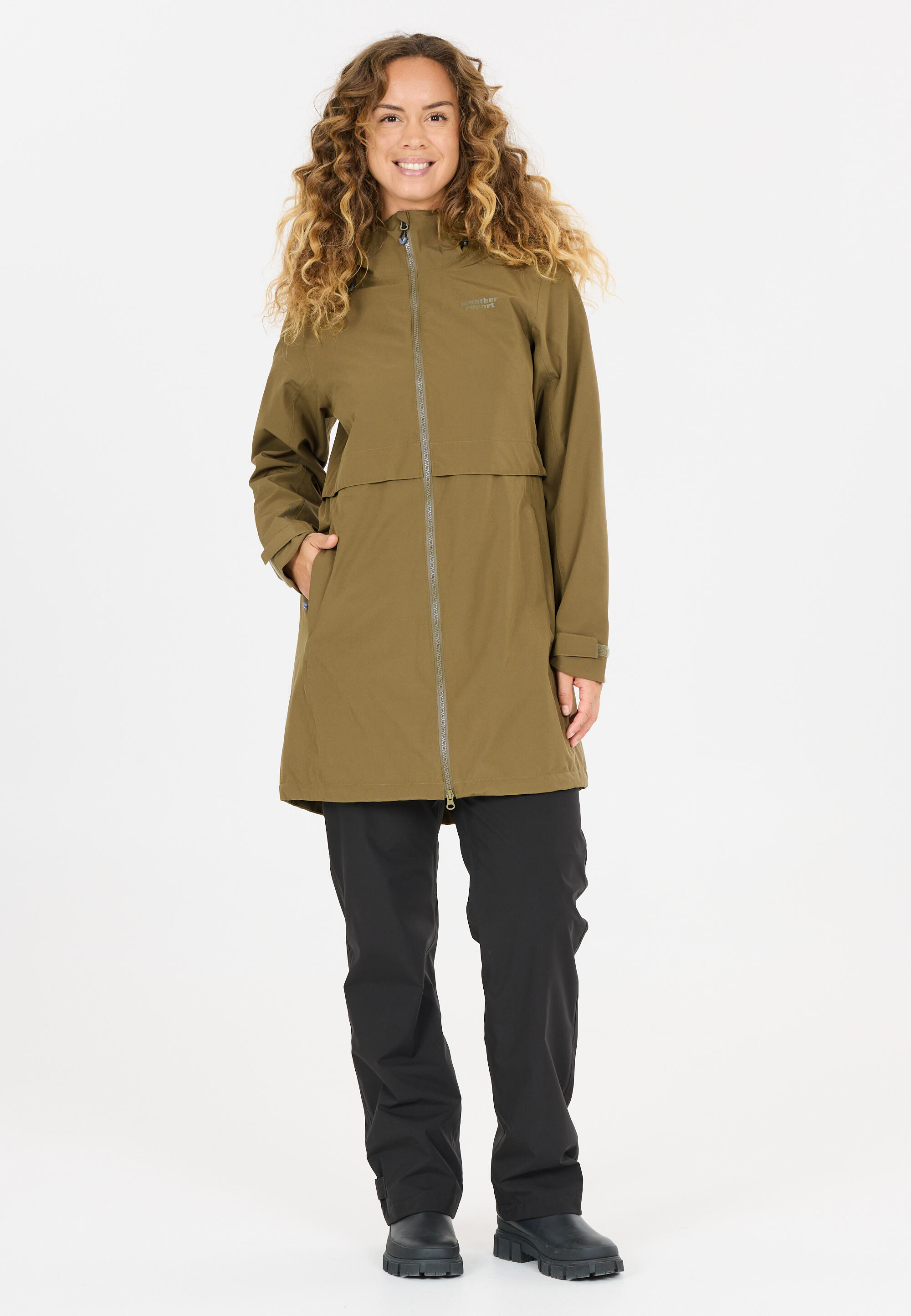 Lange Kapuzenjacke Damen Weather Report Dayton AWG W-PRO 15000 4/5