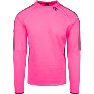 Robey performance sweater heren - fluo roze / zwart