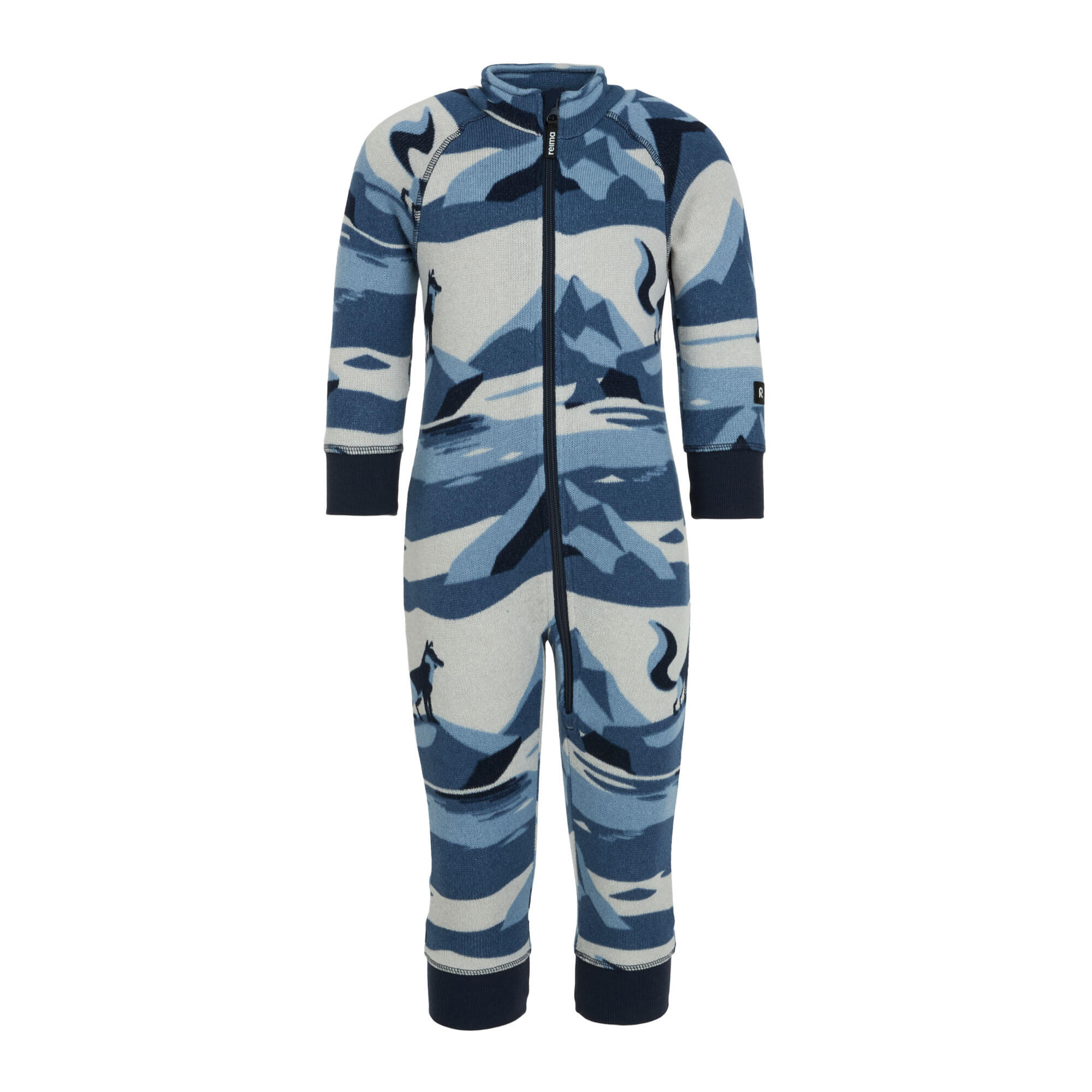 Kleinkinder Fleeceoverall Myytti Navy 6/6