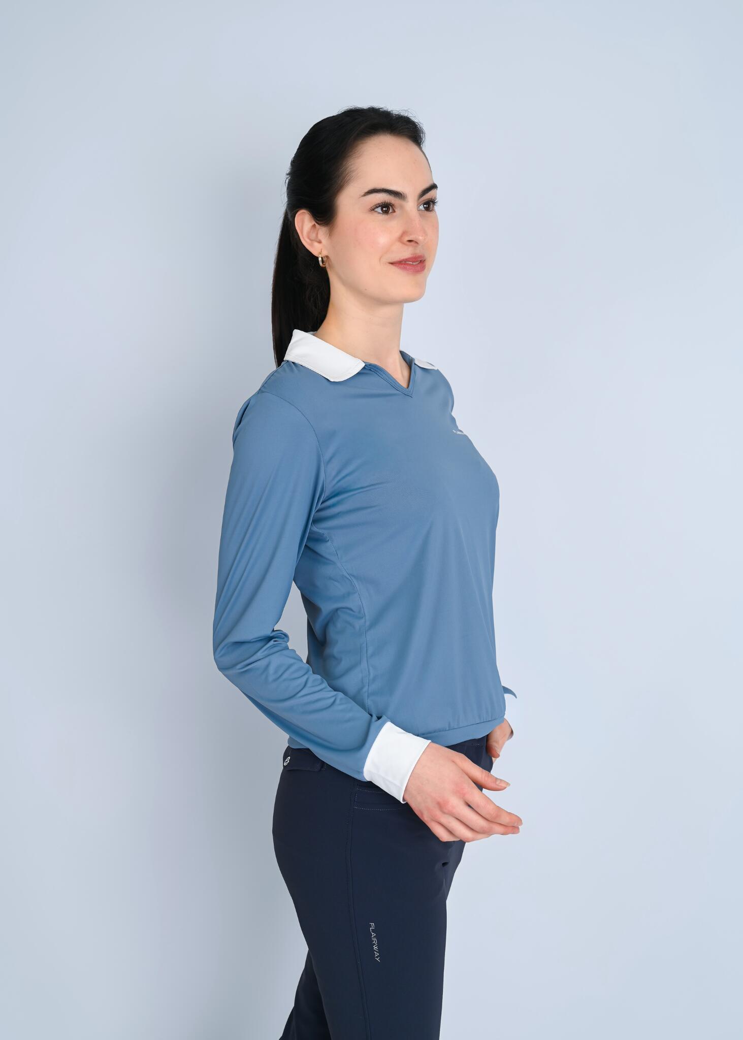 Skycrest golfshirt met lange mouwen en zonbescherming 2/6