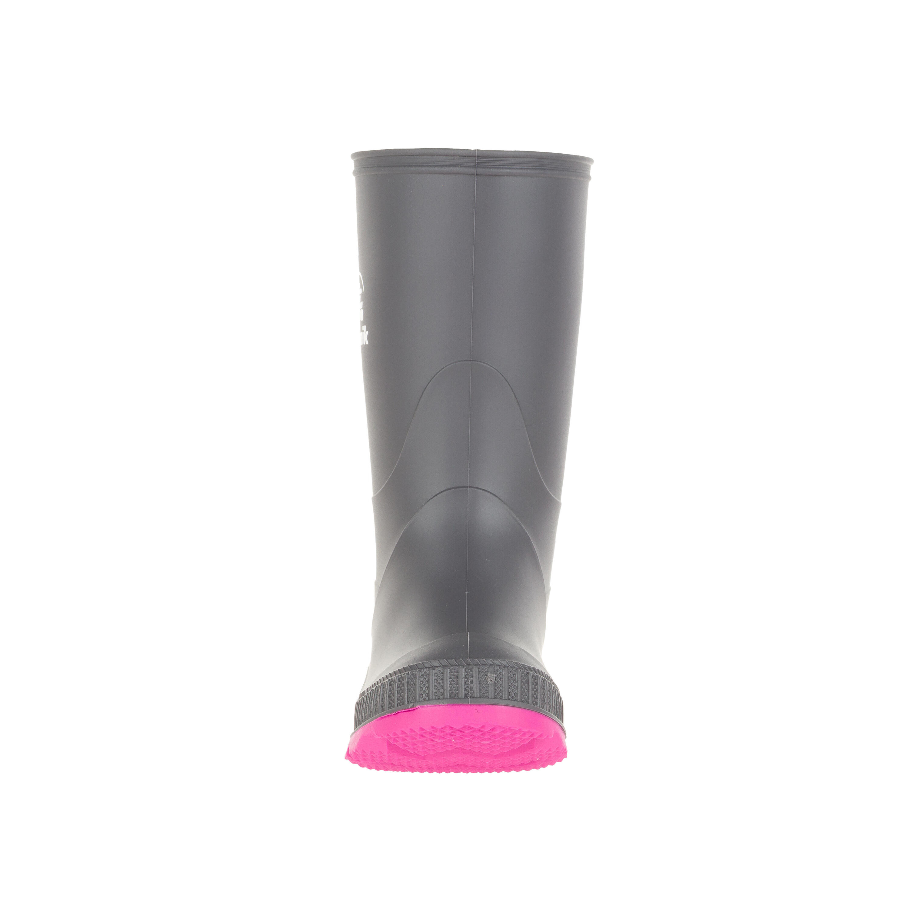 Kids STOMP Rubber Boots Black/Magenta 3/5