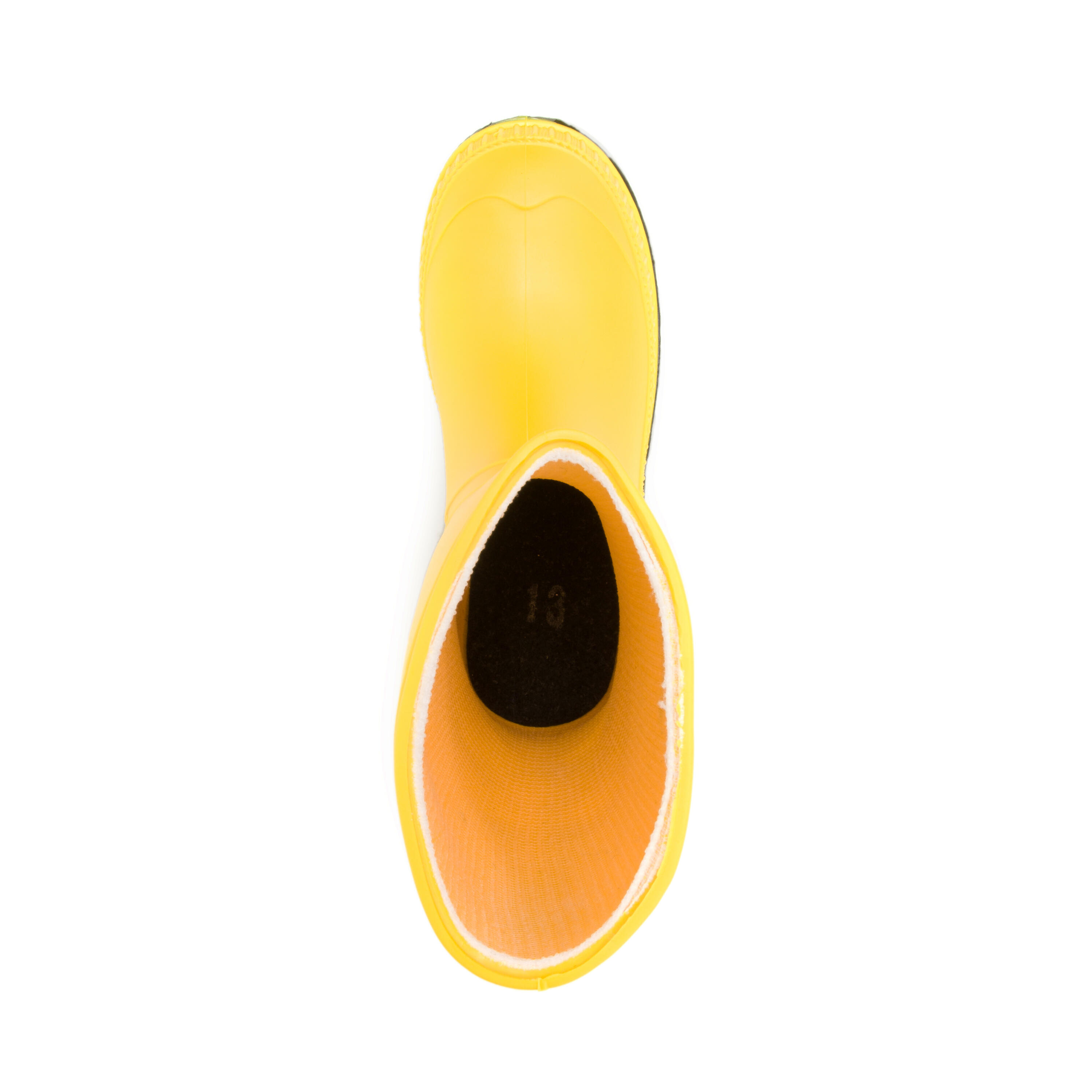 Kids STOMP Rubber Boots Yellow/Black 4/5