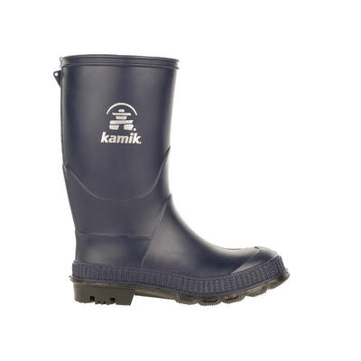 Tieners stomp rubberlaarzen zwart/magenta