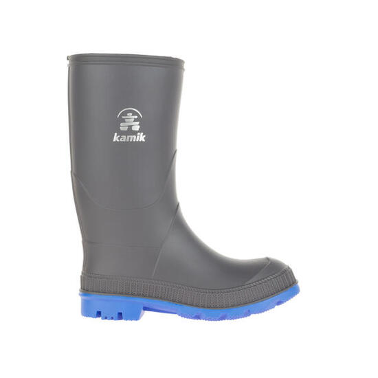 Adolescents STOMP Bottes en caoutchouc Noir/Bleu