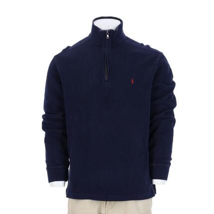 Seconde vie - Pull Homme col camionneur Marine - Très bon état