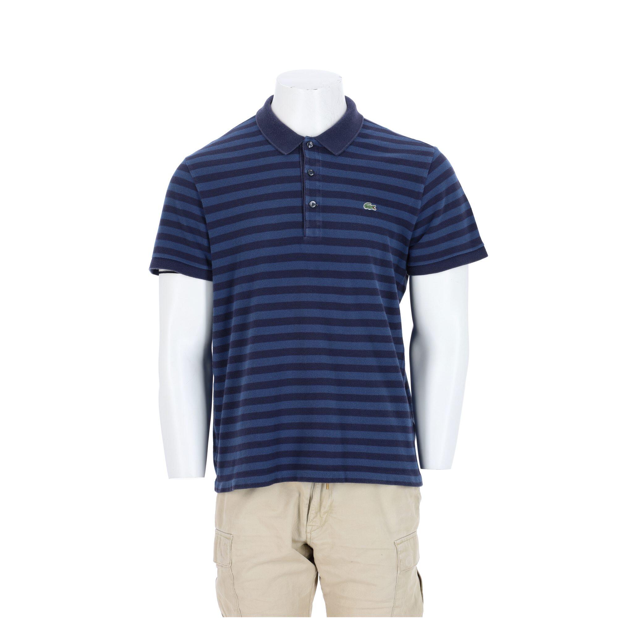 Lacoste Segunda Vida - Polo Manga Curta Masculino - Como Novo Homem Azul da Decathlon