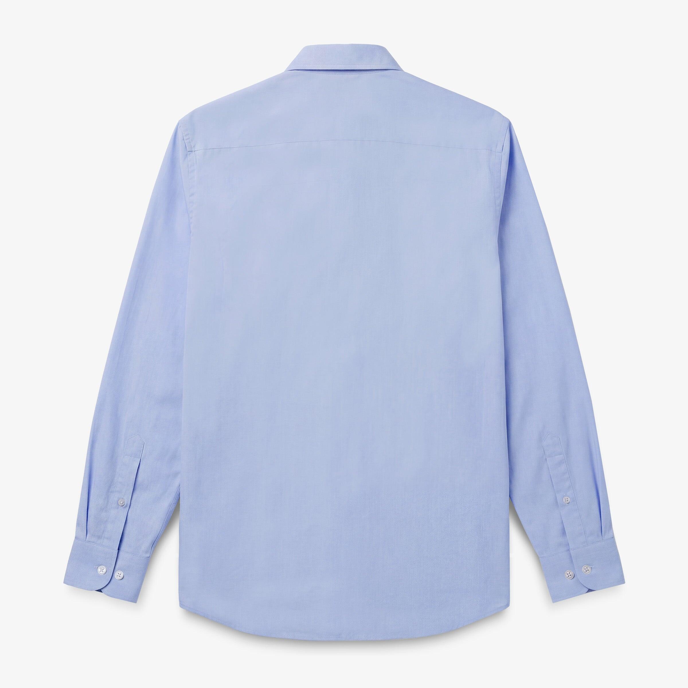 Camicia a maniche lunghe in cotone fil sidogras azzurro 2/4