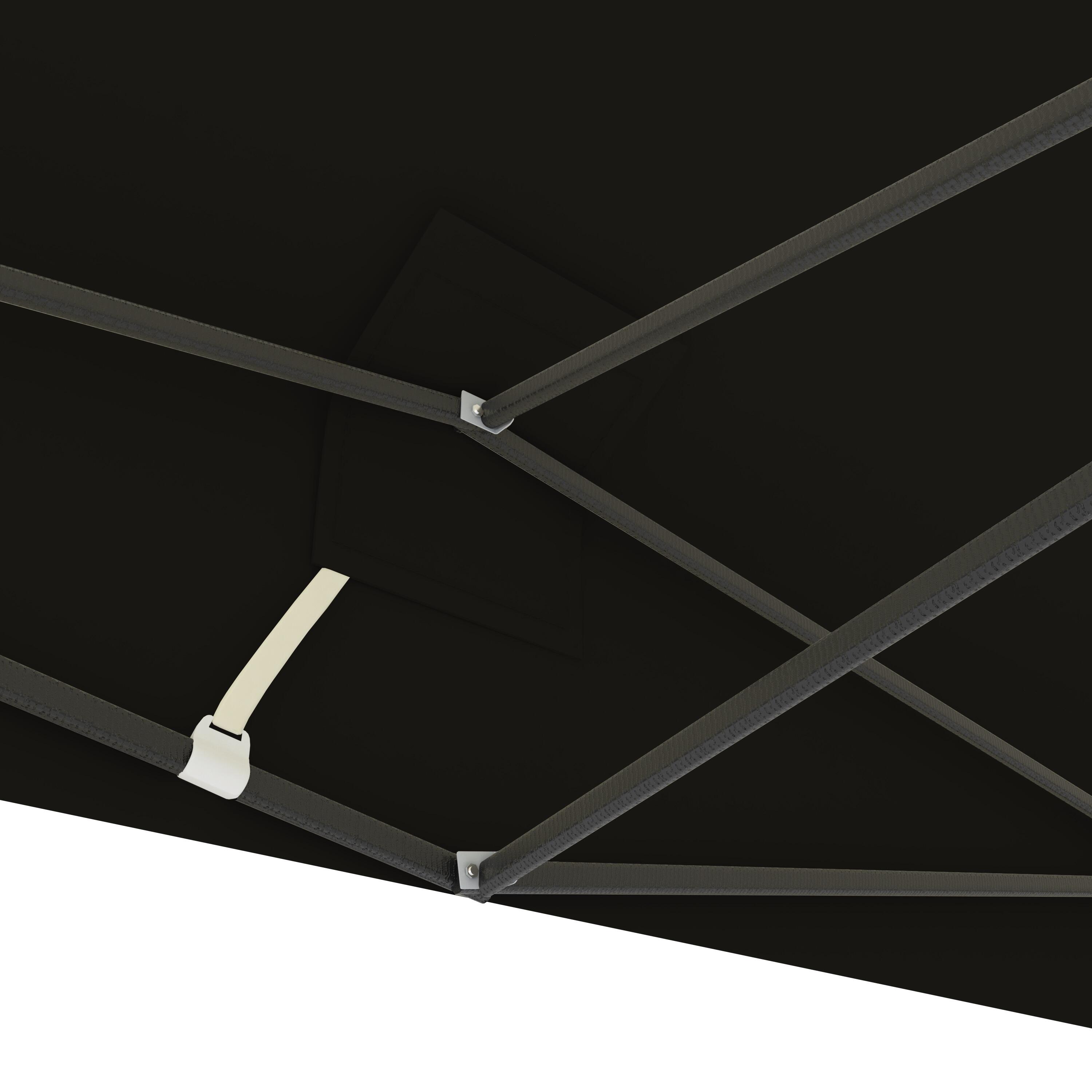 Partytent - 3x3 m - zijwanden - easy up - paviljoen - opvouwbaar - antraciet 5/5