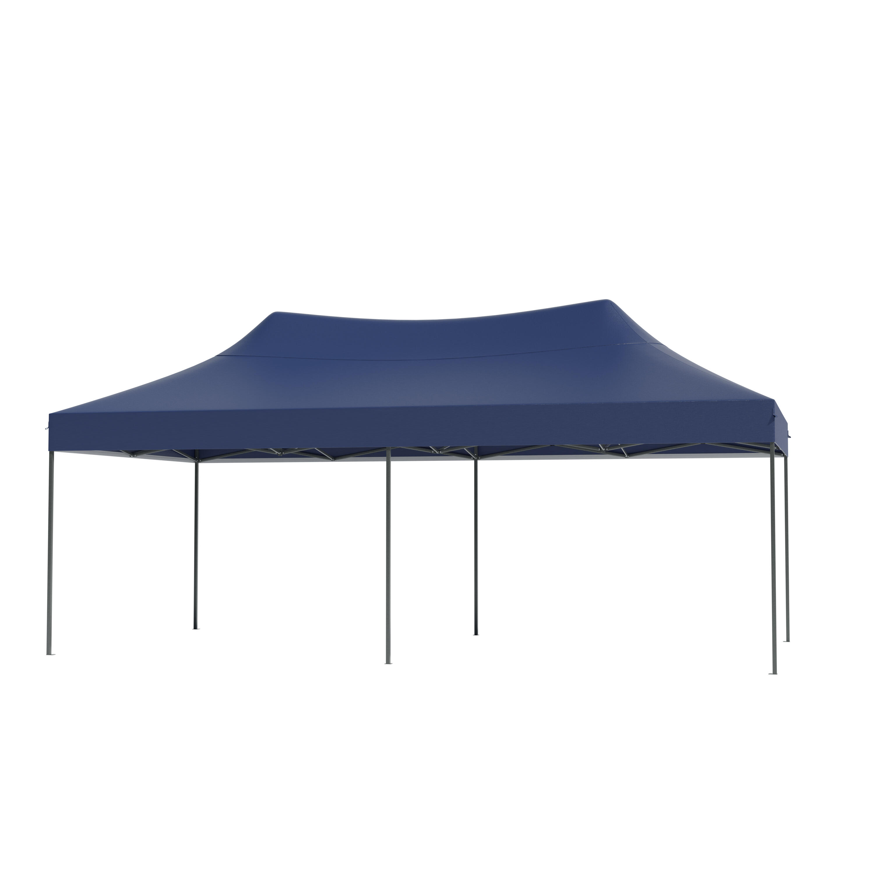 Partytent - paviljoen - 3x6 m - zijwanden - easy up - opvouwbaar - donkerblauw 3/5