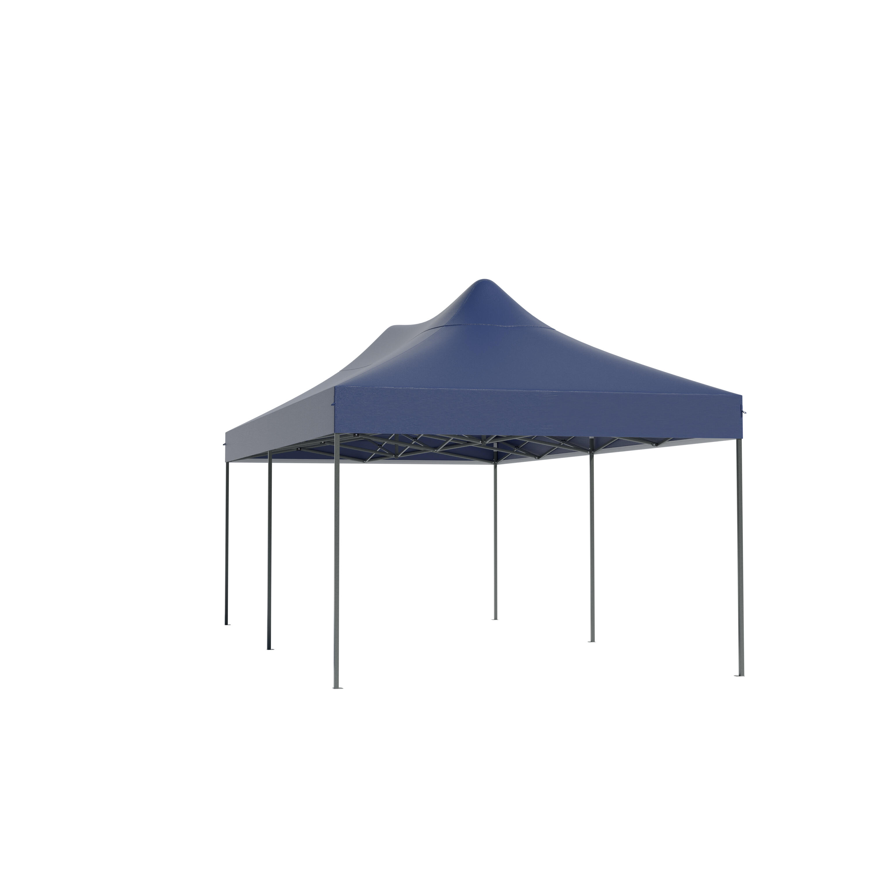 Partytent - paviljoen - 3x6 m - zijwanden - easy up - opvouwbaar - donkerblauw 2/5