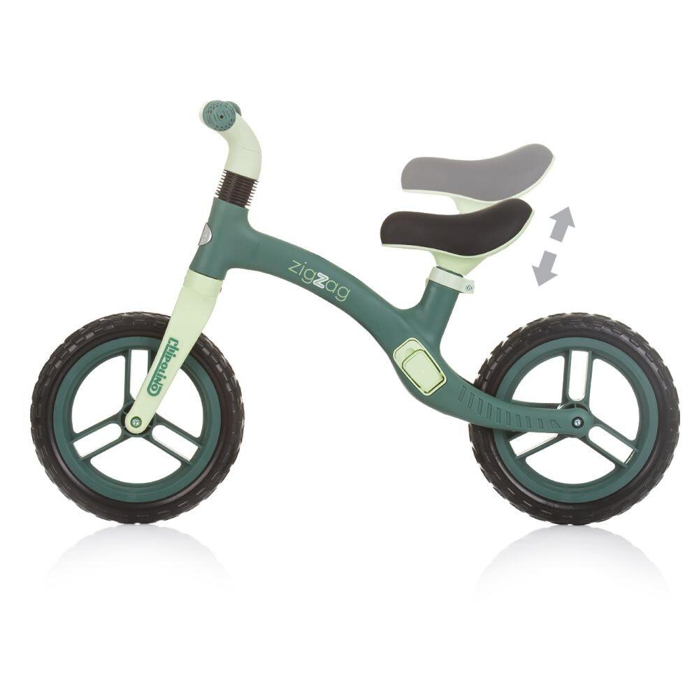 Infantil Paseo Bicicleta equilibrio sin pedales ligera ZIG ZAG Green 4/5