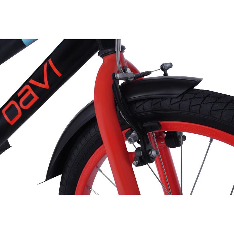 Dětské kolo Davi Tippy, 16", 95–110 cm, 1 rychlost, černé