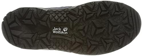 Jack Wolfskin Vojo Texapore Low K scarpe trekking bambini, blu navy/giallo, 40 5/7