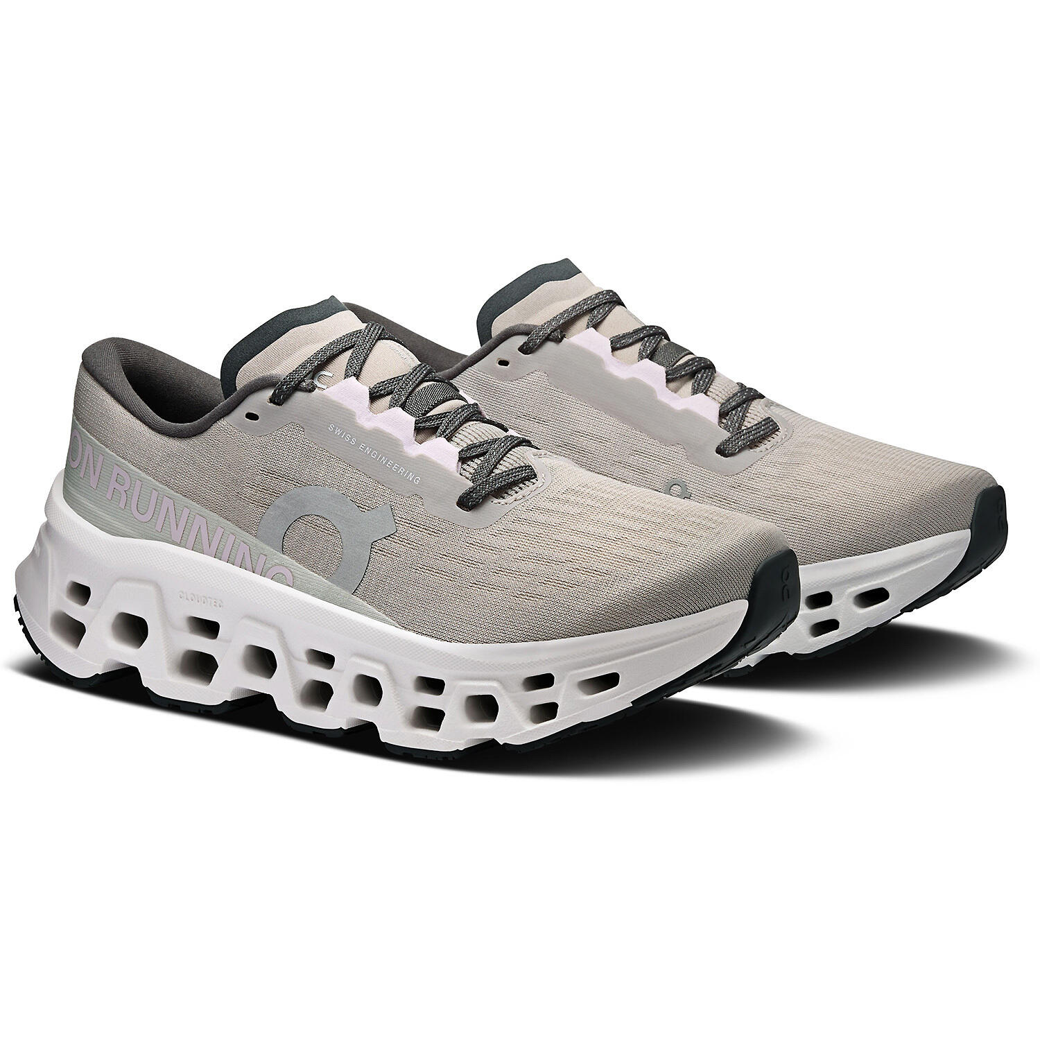 Buty do biegania damskie On Cloudmonster 3 truffle/ivory 5/7