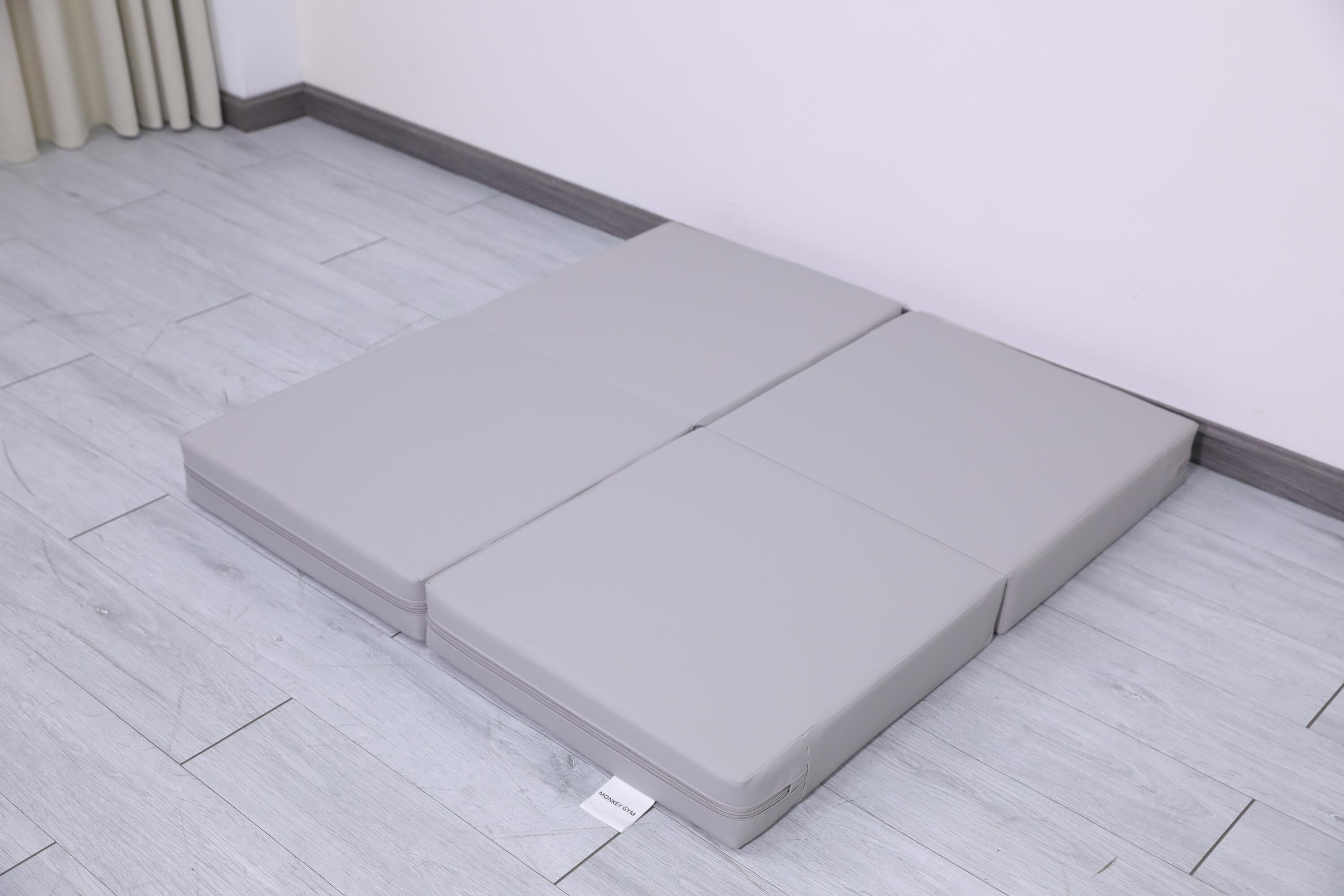 Gymnastiekmatras Satellite PU 100x100x10 cm - vierdelig grijs 7/7