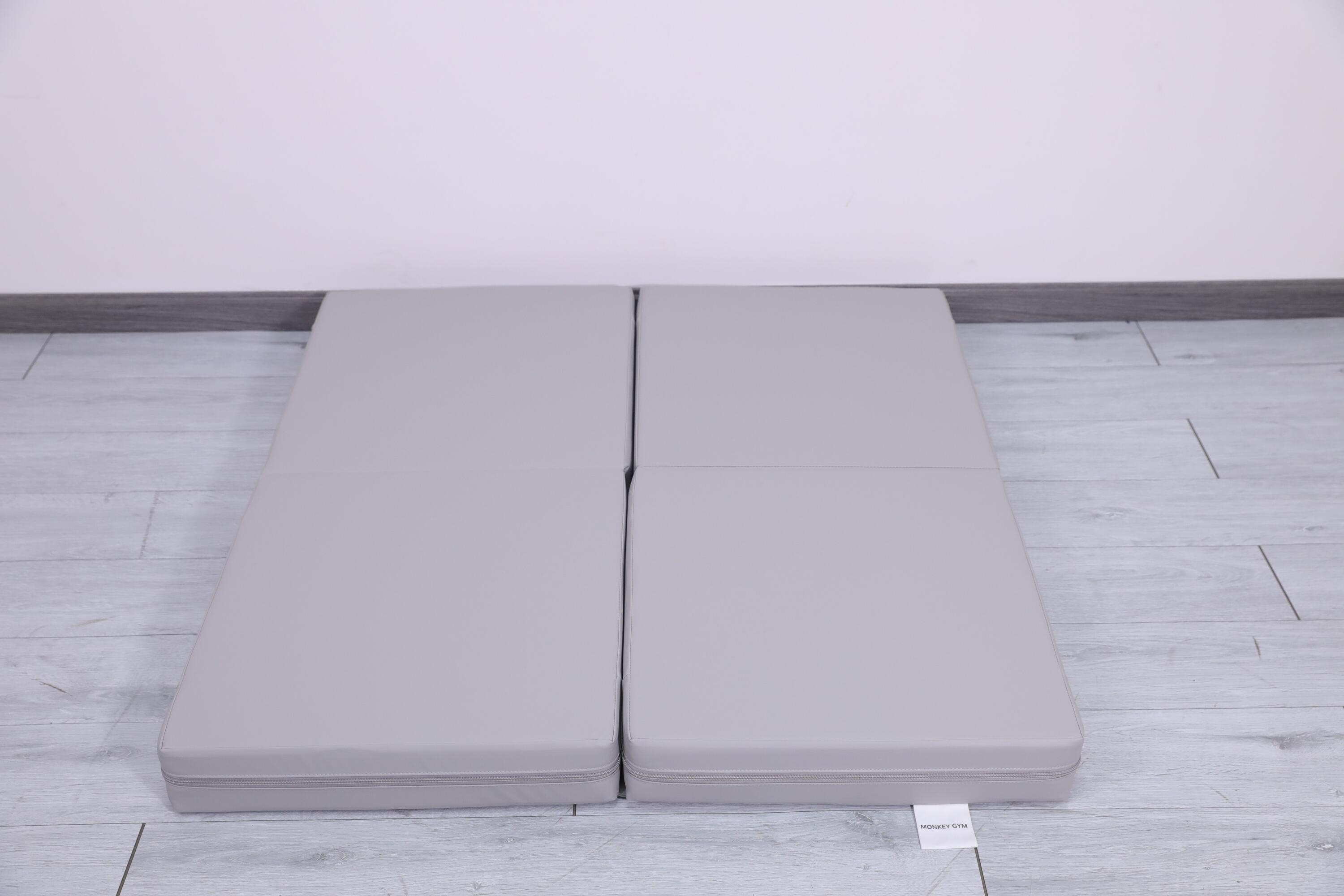 Gymnastiekmatras Satellite PU 100x100x10 cm - vierdelig grijs 6/7