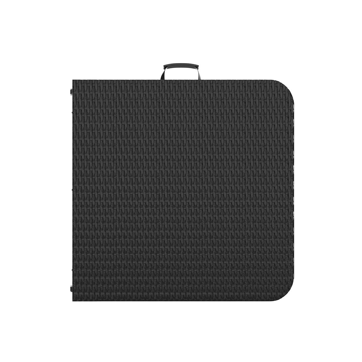 Inklapbare tafel - 120x60x74cm - stevige klaptafel - 4 personen - zwart 3/4