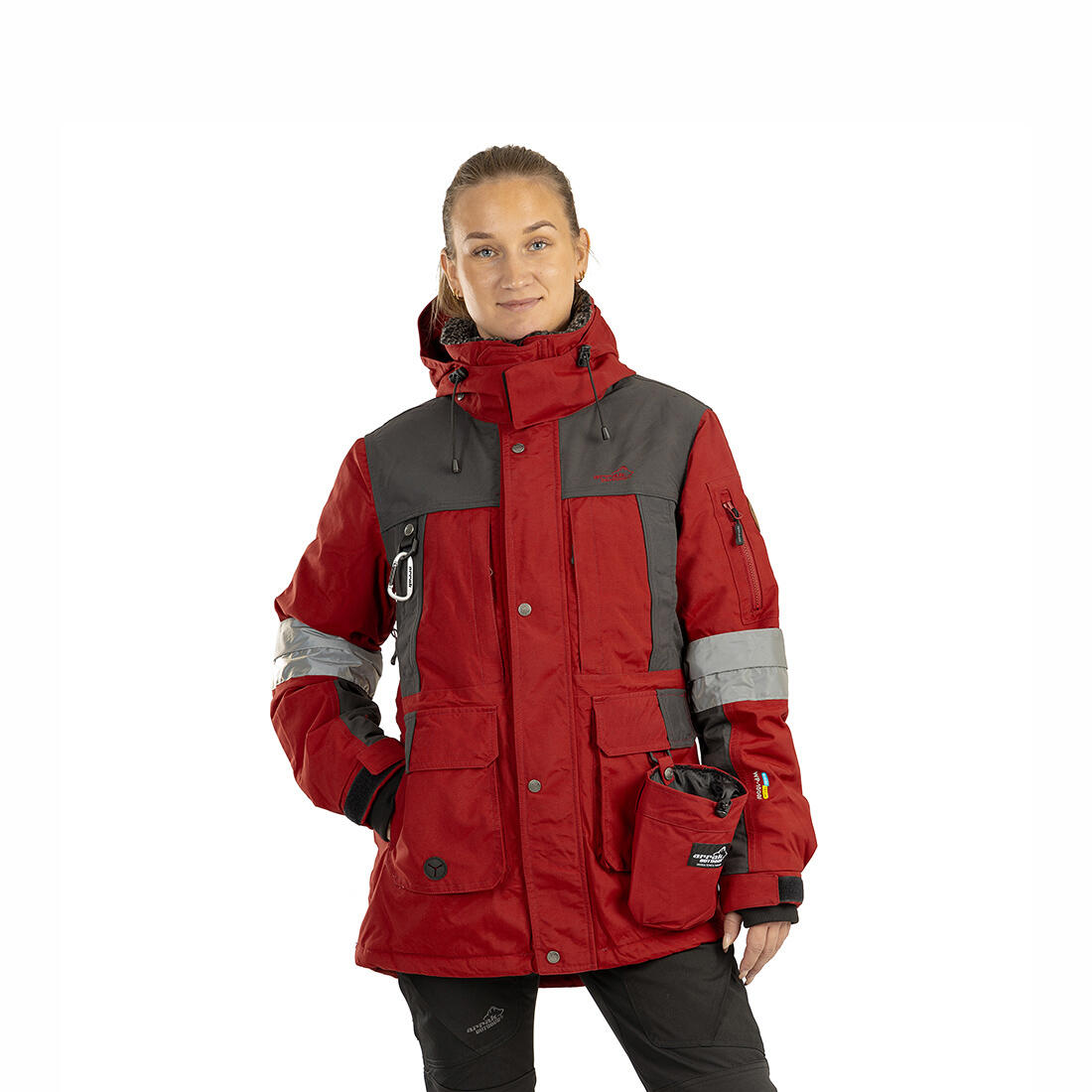 Originaljacke Damen Rot/Anthrazit 2/6
